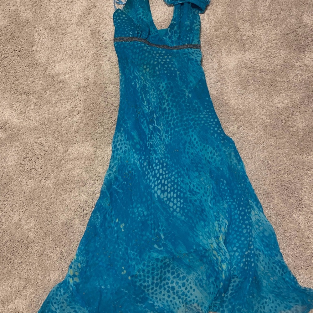 Blue cocktail dress